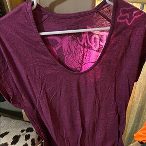 Fox Women's Magenta Graphic Tee